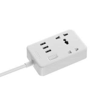 Ổ cắm nối dây có cầu dao bảo vệ, 2 ổ cắm, 3 Usb và công tắc chính