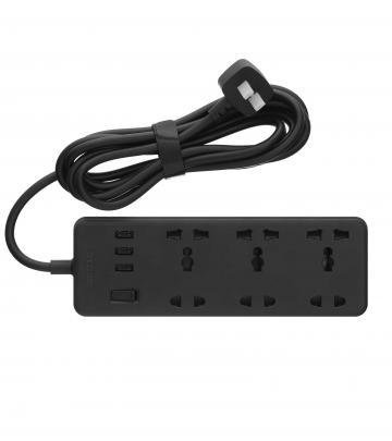 Ổ cắm nối dây có cầu dao bảo vệ, 6 ổ cắm, 3 Usb và công tắc chính